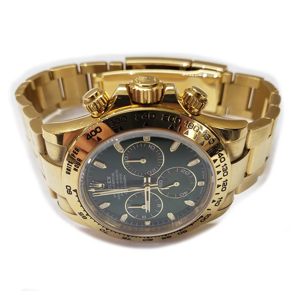 Rolex Daytona 40mm 116508 Yellow Gold Green Dial – image 4