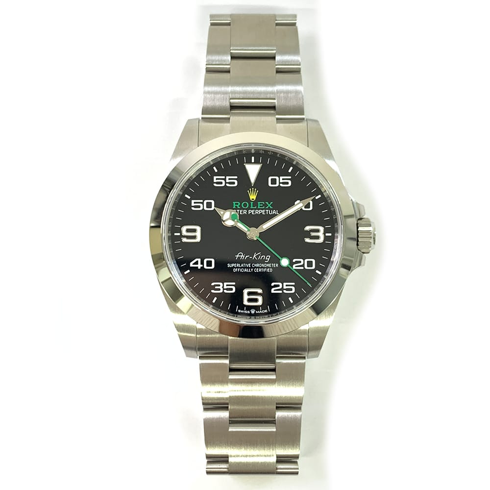 Rolex Air-King Oyster 126900 Stainless Steel Black Arabic Dial Men's Watch 2024
