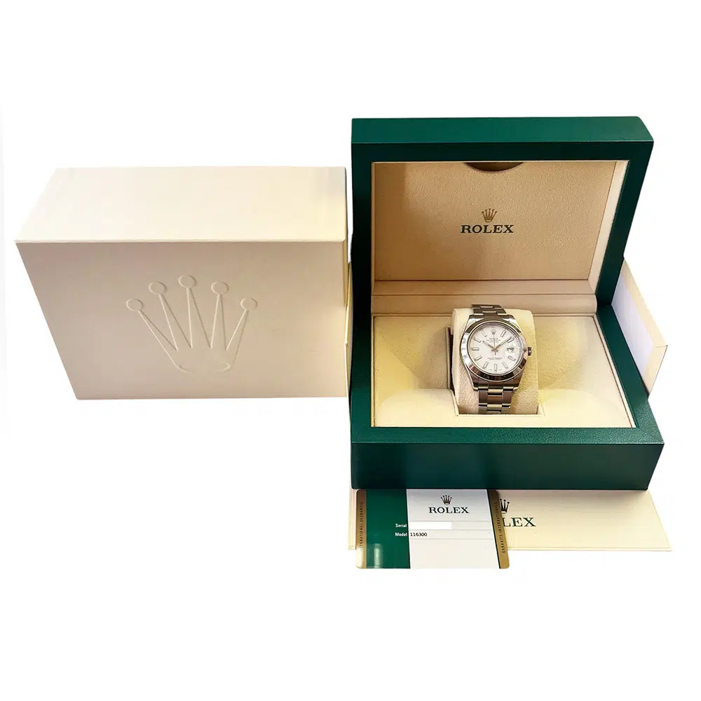 Rolex Datejust II 116300 41mm Stainless Steel with White Dial Watch 2017 – image 7