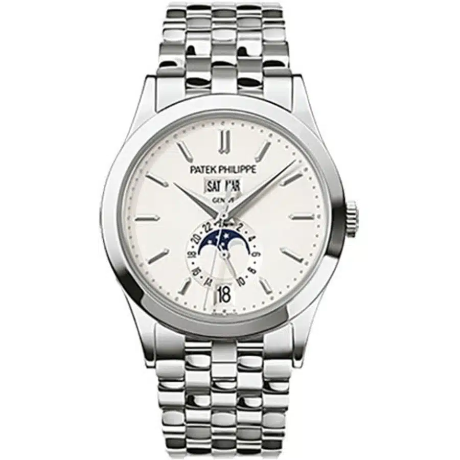 Patek Philippe Annual Calendar 5396/1G-010 white gold watch, dial detail