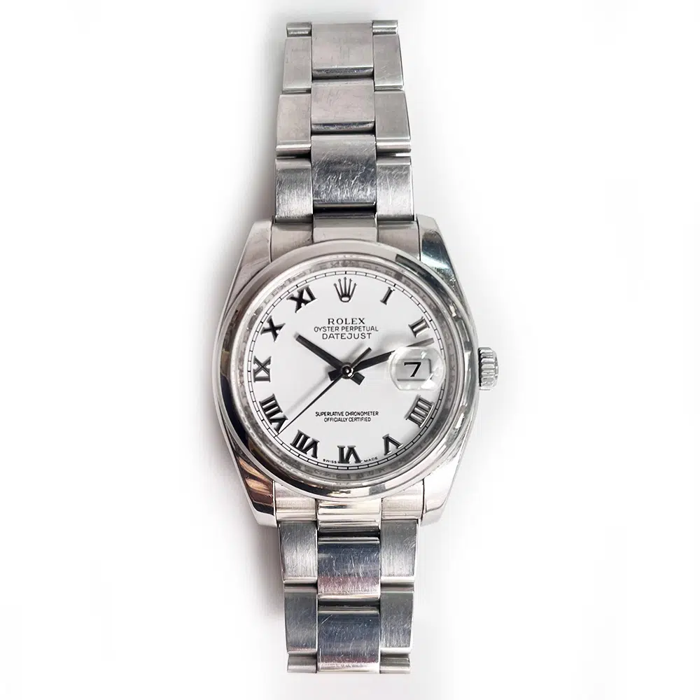 Rolex Datejust 36mm Oyster 116200 Stainless Steel with White Dial Watch 2009 – image 3