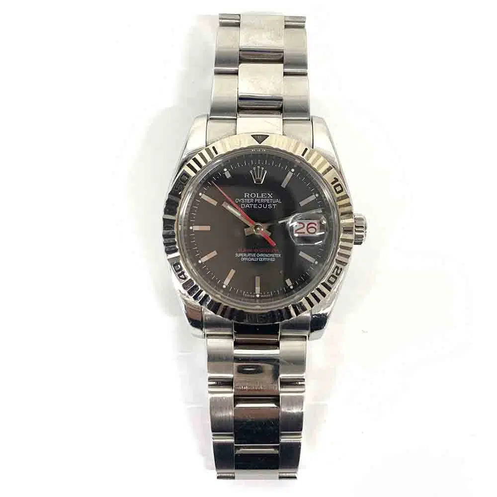 Rolex Datejust Turn-0-Graph 116264 36mm White Gold with Black Dial Watch 2007 – image 3