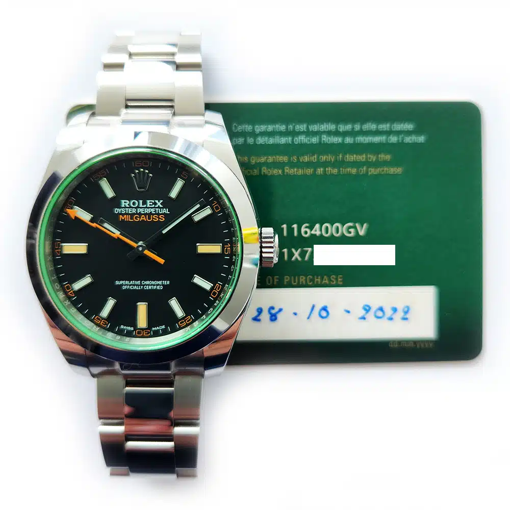 Rolex Milgauss 116400GV 40mm Stainless Steel with Black Dial Watch 2022 – image 2