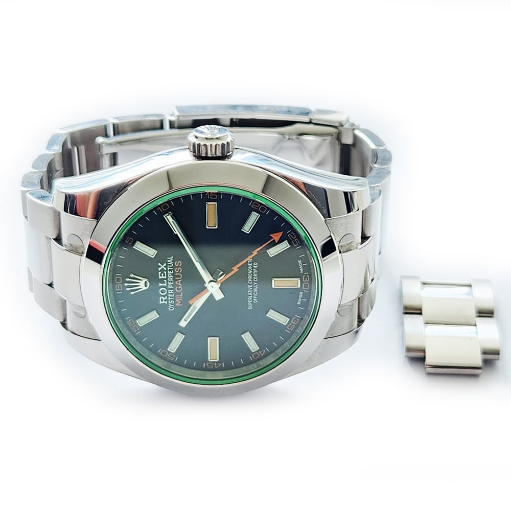 Rolex Milgauss 116400GV 40mm Stainless Steel with Black Dial Watch 2022