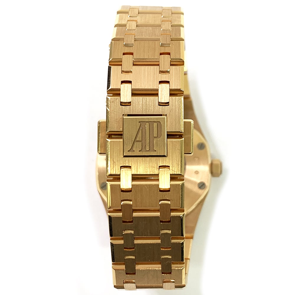 Audemars Piguet Royal Oak 67651OR.ZZ.1261OR.01 33mm Rose Gold with Silver Dial Lady Watch