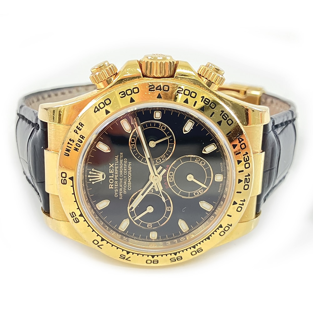 Rolex Daytona Black Dial 40mm 116518 Yellow Gold 2017