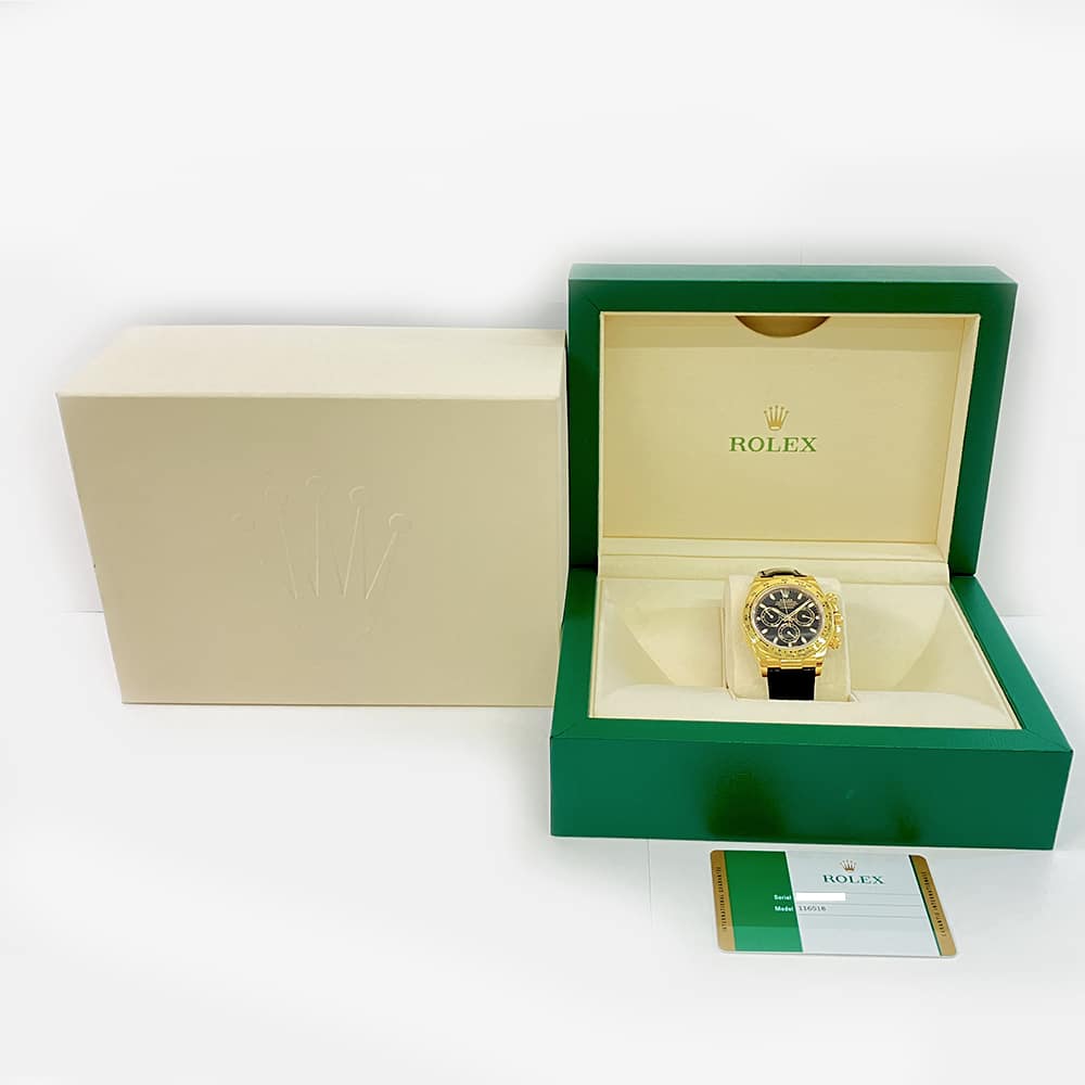 Rolex Daytona Black Dial 40mm 116518 Yellow Gold 2017