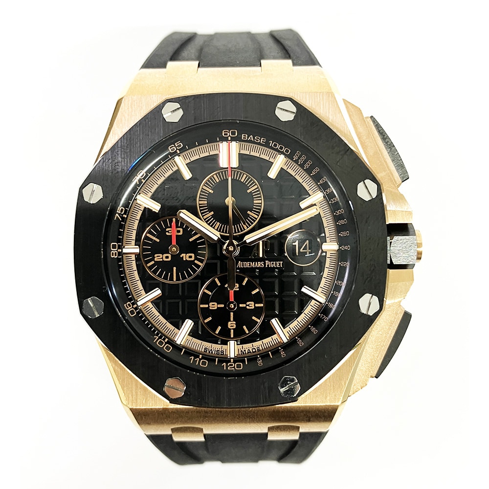Audemars Piguet Royal Oak Offshore Chronograph 44mm 26401RO.OO.A002CA.02 Rose Gold with Black Dial Watch 2019