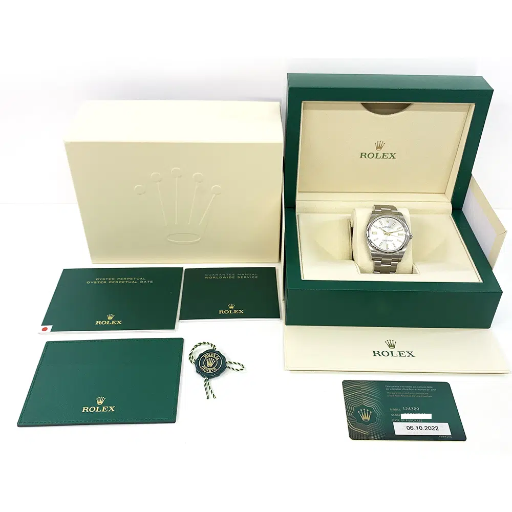 Rolex Oyster Perpetual 41mm Steel Watch 124300 Silver Dial 2022 – image 8