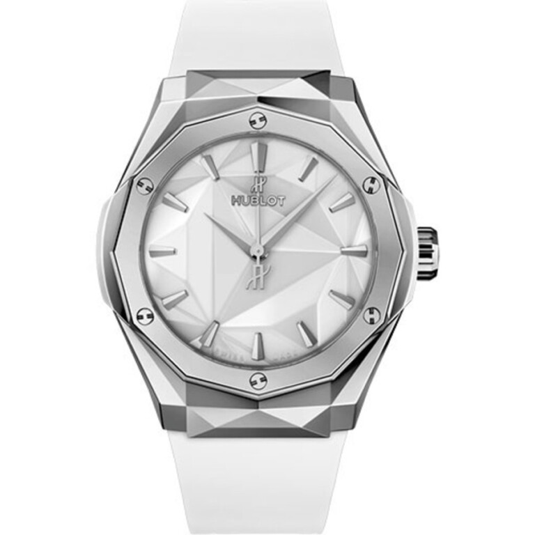 Hublot Classic Fusion 550.NS.2200.RW.ORL20 Titanium White 40 mm White Dial White Rubber Strap