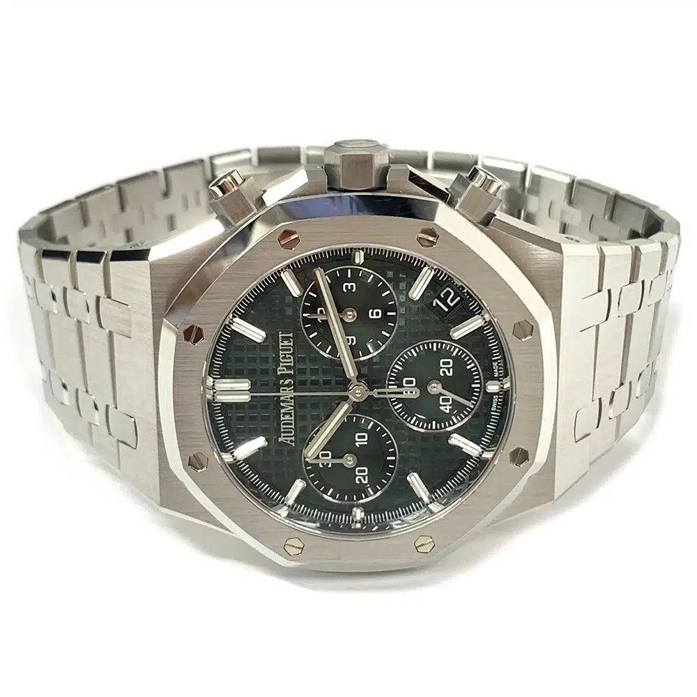 Audemars Piguet Royal Oak  26240ST.OO.1320ST.08 41mm Stainless Steel Watch Green Dial 2023 – image 3