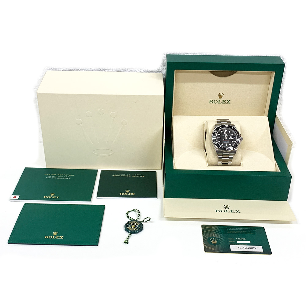 Rolex Stainless Steel Sea-Dweller 126600 Black Dial Oyster Watch 2021