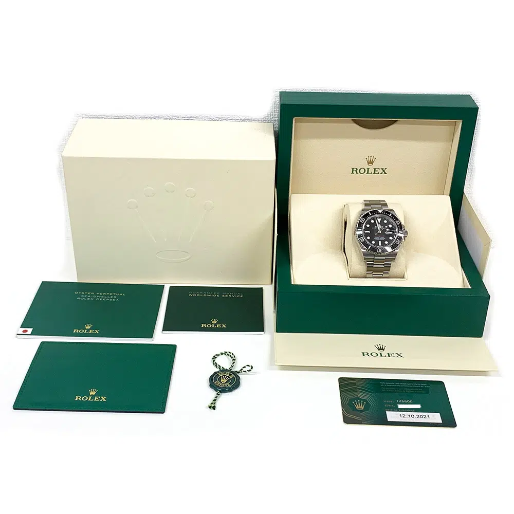 Rolex Stainless Steel Sea-Dweller 126600 Black Dial Oyster Watch 2021 – image 7