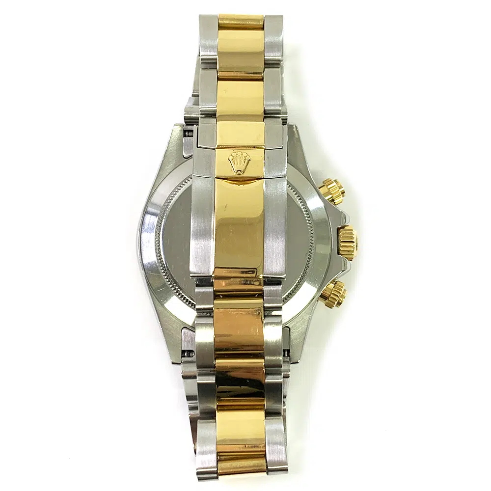 Rolex Daytona 40mm 116523 Oyster Stainless Steel & Yellow Gold Watch Black Index Dial – image 5