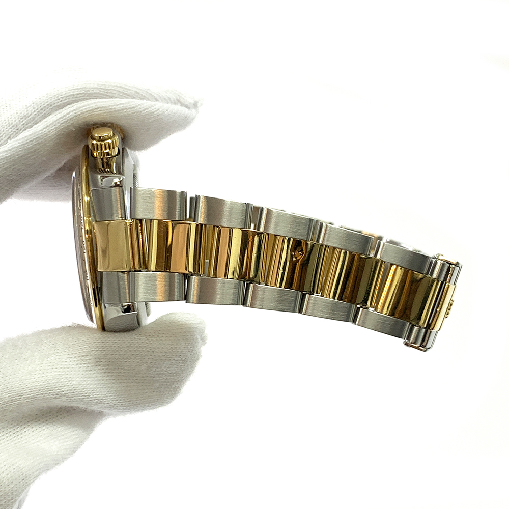 Rolex Daytona 40mm 116523 Oyster Stainless Steel & Yellow Gold Watch Black Index Dial