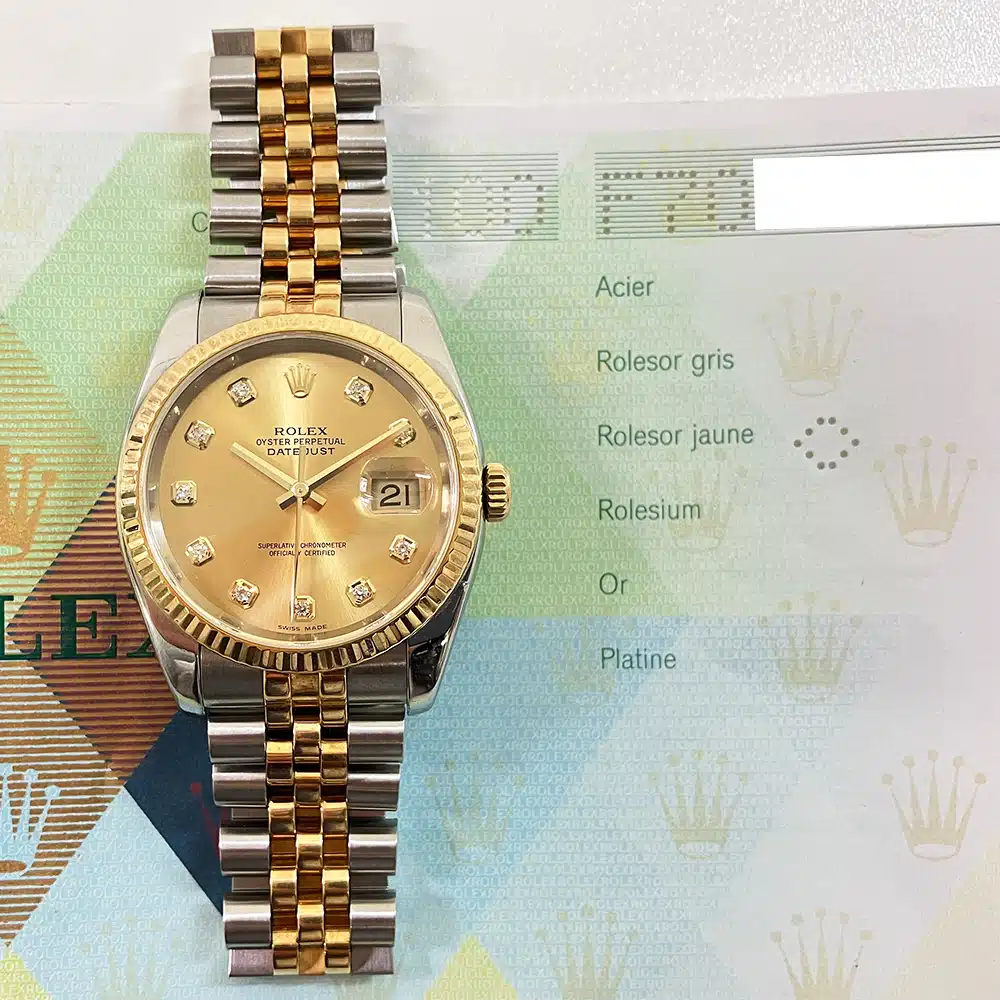 Rolex Datejust 116233 36mm Jubilee Stainless Steel and Yellow Gold Watch 2005 – image 2