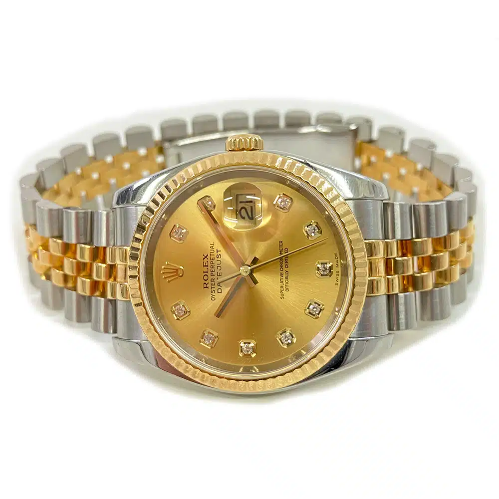 Rolex Datejust 116233 36mm Jubilee Stainless Steel and Yellow Gold Watch 2005 – image 4