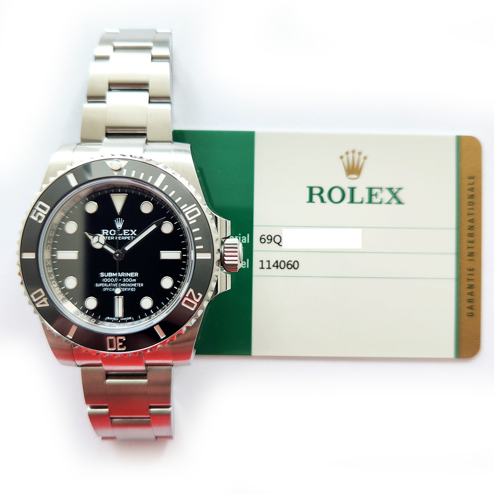 Rolex Submariner 40mm Oyster 114060 Stainless Steel with Black Dial Watch 2018