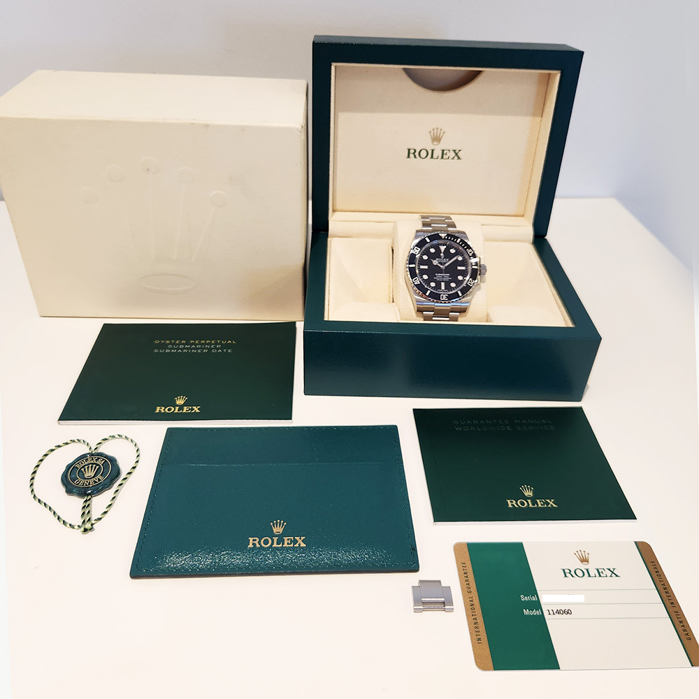 Rolex Submariner 40mm Oyster 114060 Stainless Steel with Black Dial Watch 2018