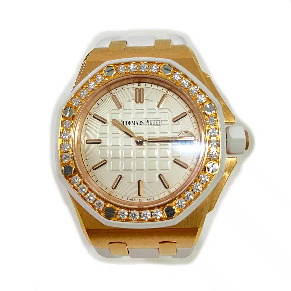 AP Royal Oak Offshore 37mm Rose Gold with Silver Dial Lady Watch