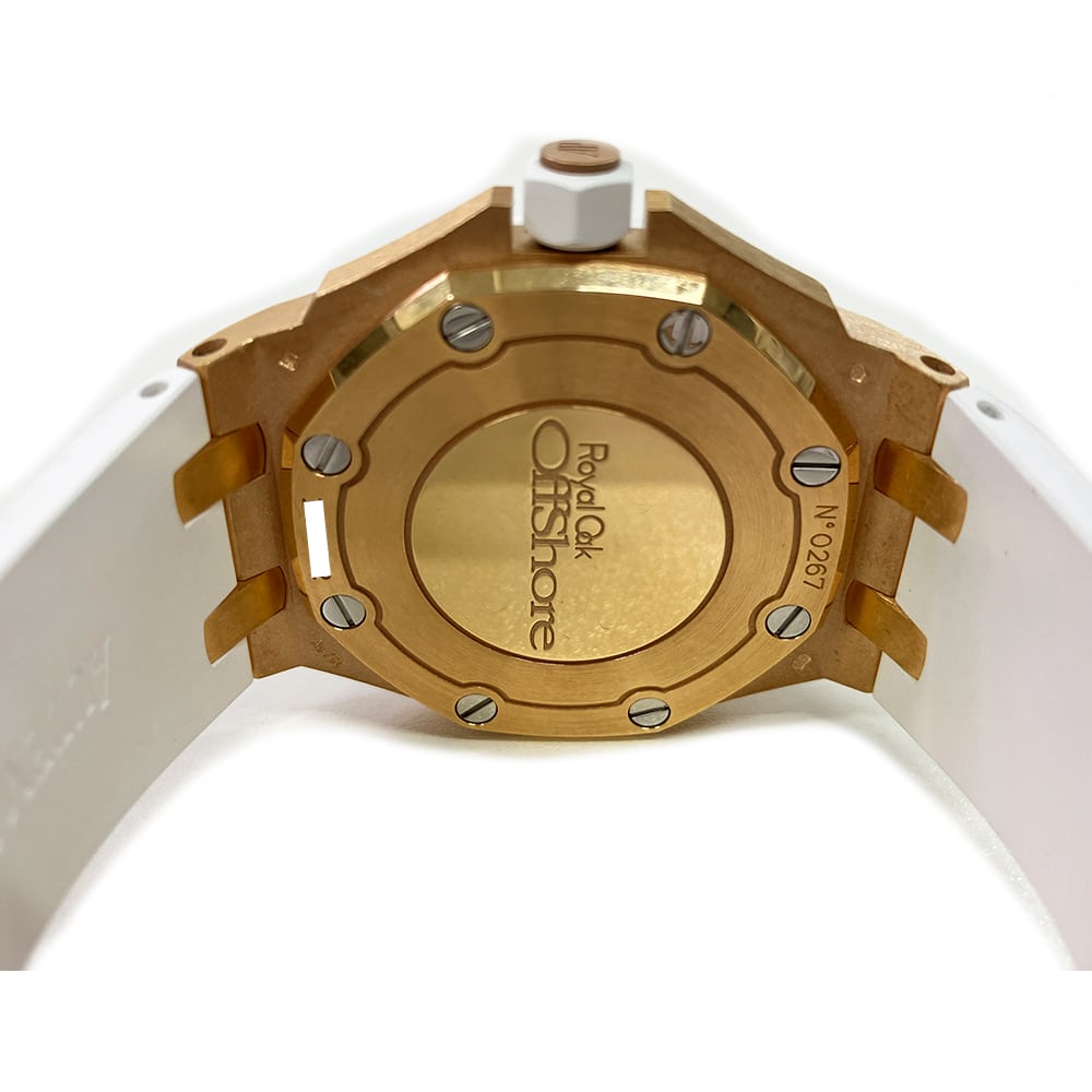 Audemars Piguet Royal Oak Offshore 67540OK.ZZ.A010CA.01 37mm Rose Gold with Silver Dial Lady Watch 2015