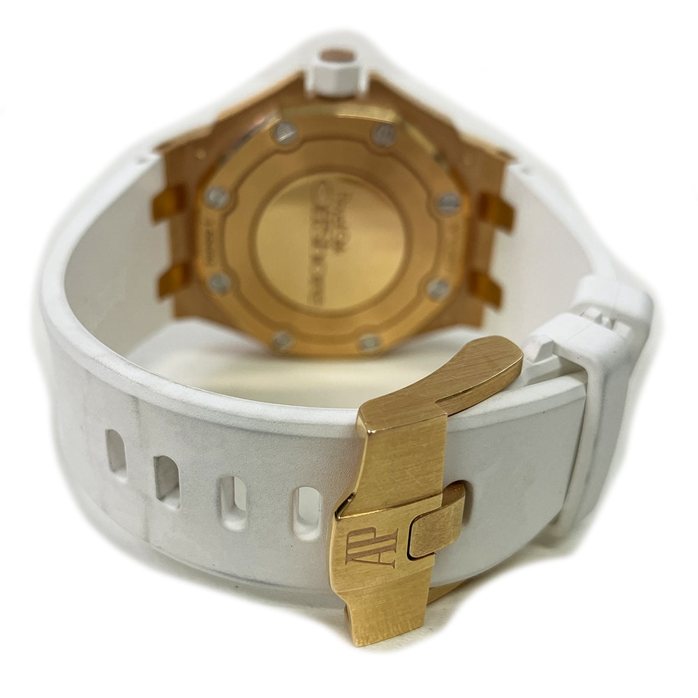 Audemars Piguet Royal Oak Offshore 67540OK.ZZ.A010CA.01 37mm Rose Gold with Silver Dial Lady Watch 2015