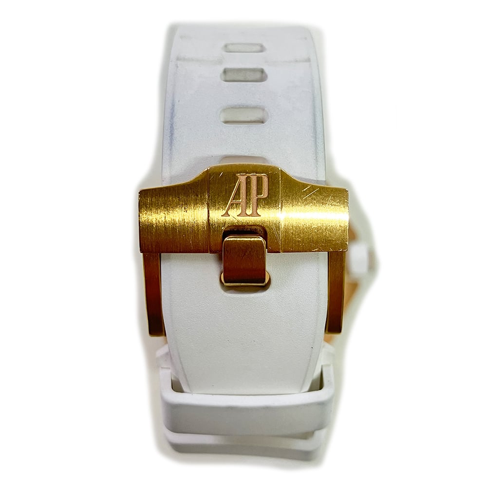 Audemars Piguet Royal Oak Offshore 67540OK.ZZ.A010CA.01 37mm Rose Gold with Silver Dial Lady Watch 2015