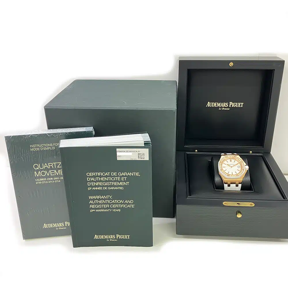 Audemars Piguet Royal Oak Offshore 67540OK.ZZ.A010CA.01 37mm Rose Gold with Silver Dial Lady Watch 2015 – image 8