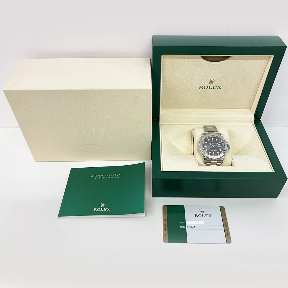 Rolex Yacht-Master 116622 40mm Stainless Steel with Slate Dial Watch 2017