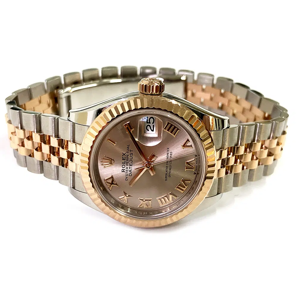 Rolex Datejust 28mm Jubilee 279171 Stainless Steel and Rose Gold Watch Sundust Roman Dial 2021 – image 4