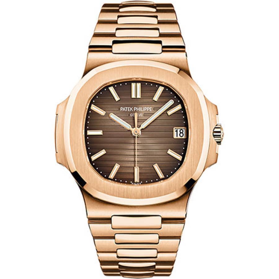 Patek Philippe 5711/1R-001 Nautilus Brown Dial 18K Rose Gold Automatic Men's Watch 2017