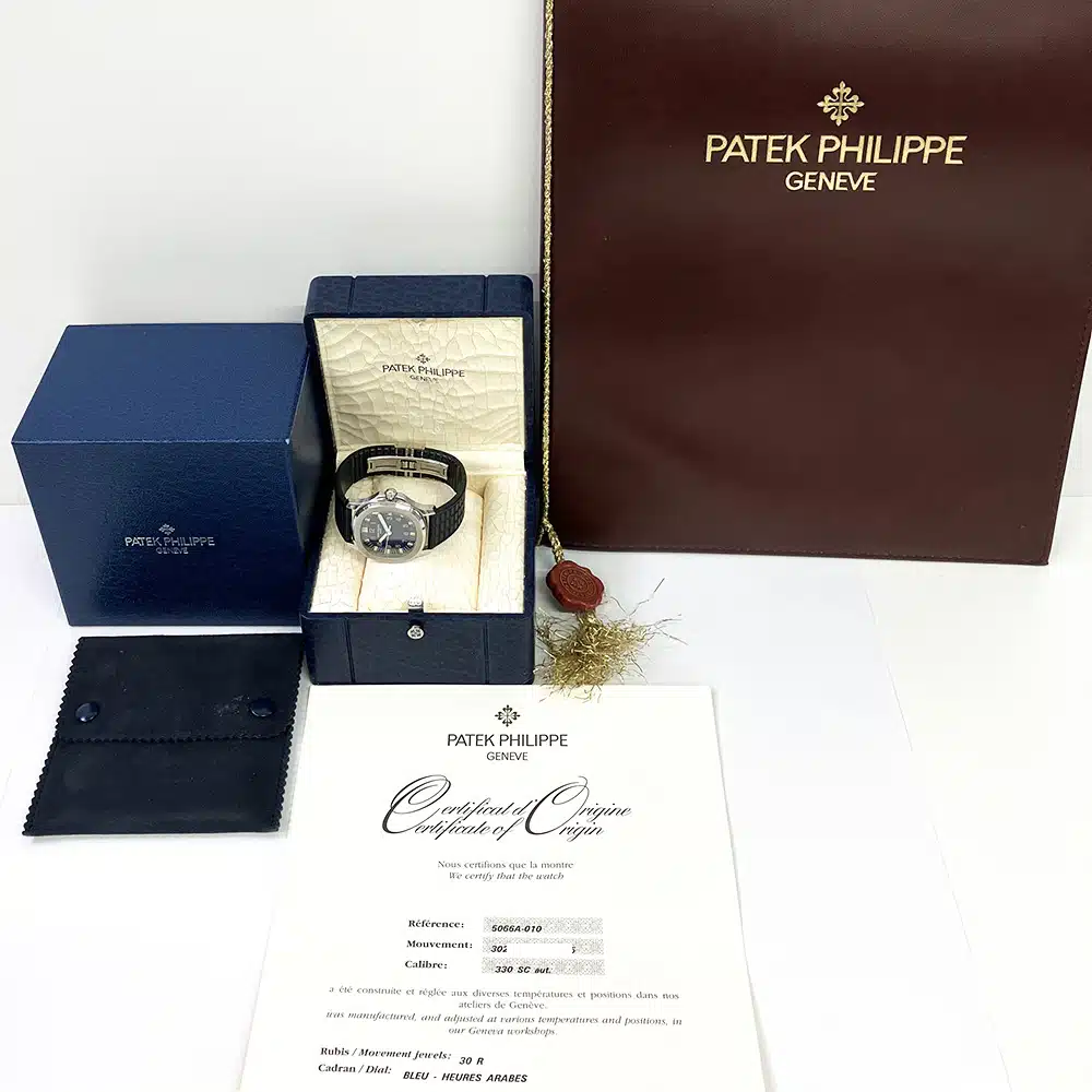 Patek Philippe Aquanaut 5066A-010 Stainless Steel With Blue Dial Watch – image 9