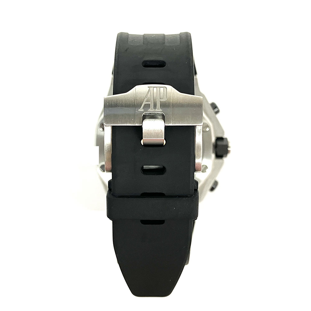 Audemars Piguet Royal Oak Offshore Chrono 26470ST.OO.A099CR.01.A Stainless Steel With Blue Rubber Watch Brown Arabic Dial 2019