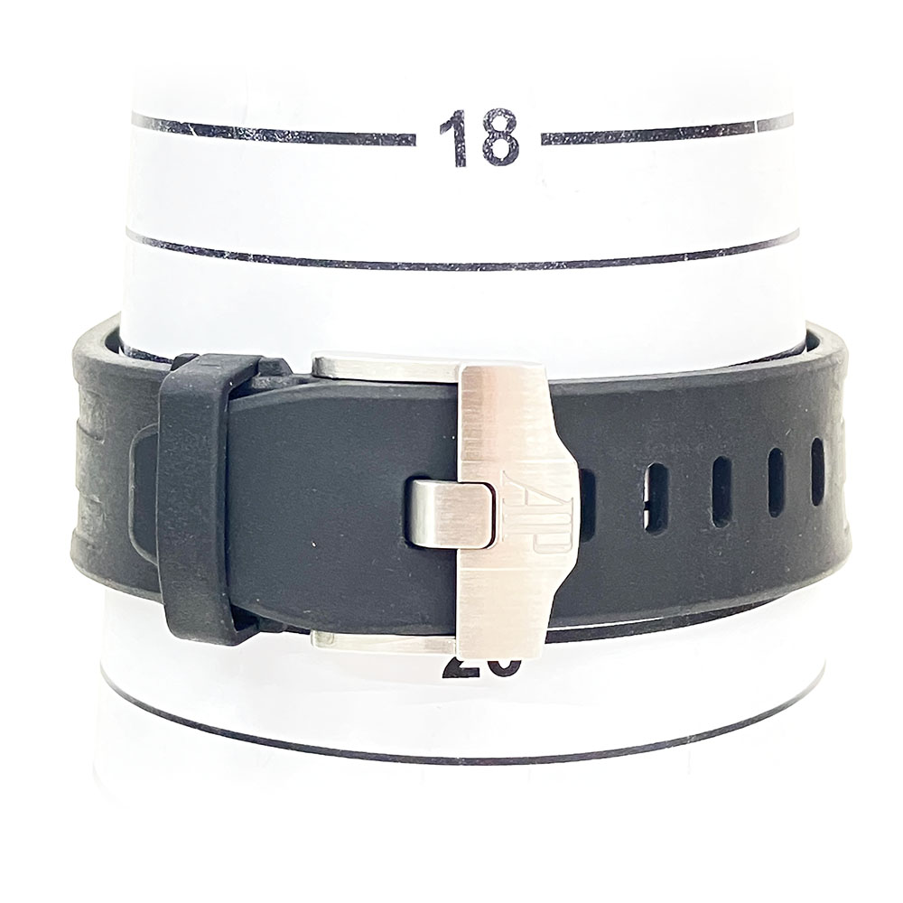 Audemars Piguet Royal Oak Offshore Chrono 26470ST.OO.A099CR.01.A Stainless Steel With Blue Rubber Watch Brown Arabic Dial 2019