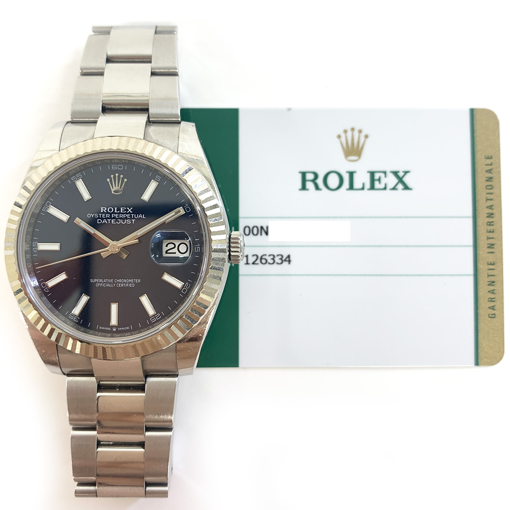 Rolex Datejust 41 126334-0001 Oyster 41mm White Gold with Blue Dial Watch 2019