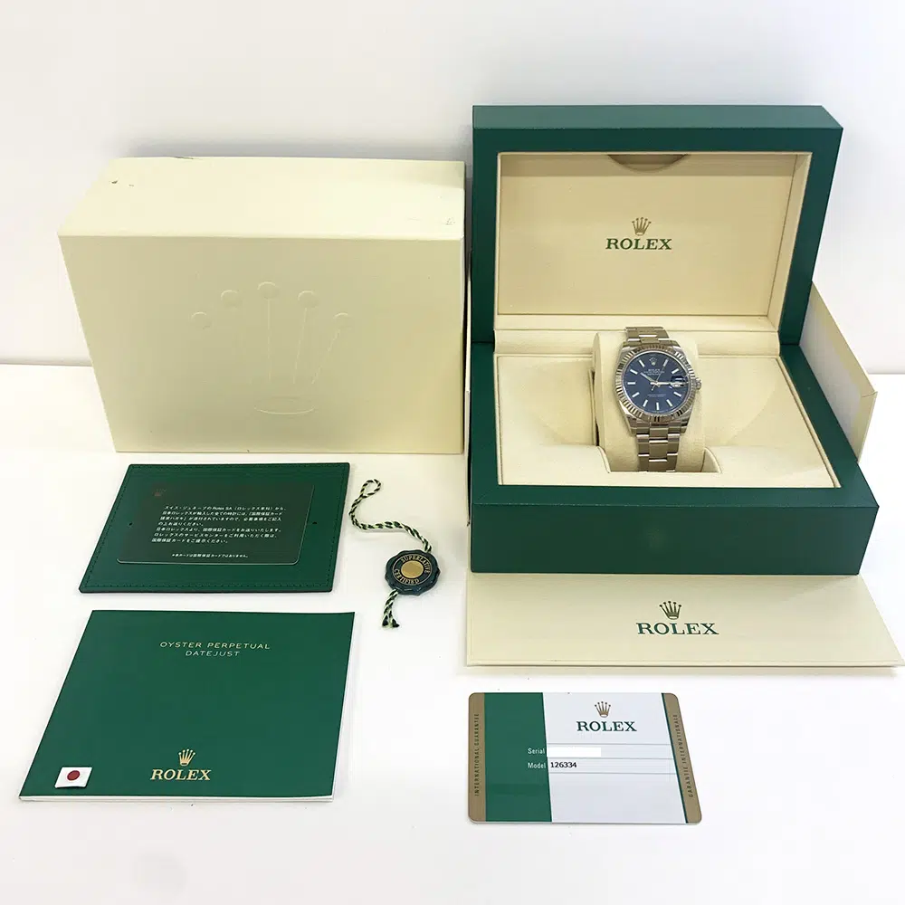 Rolex Datejust 41 126334-0001 Oyster 41mm White Gold with Blue Dial Watch 2019 – image 8
