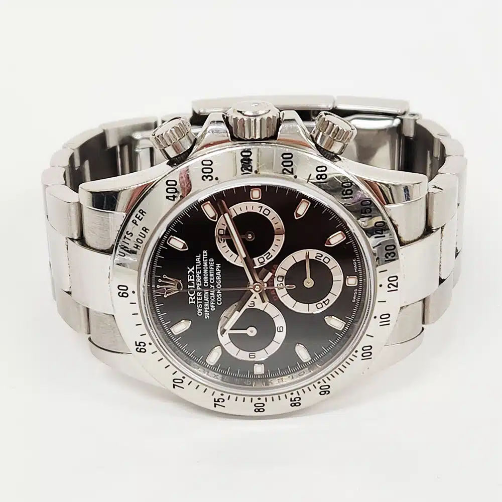 Rolex Daytona 40mm 116520 Stainless Steel with Black Dial Watch – image 3