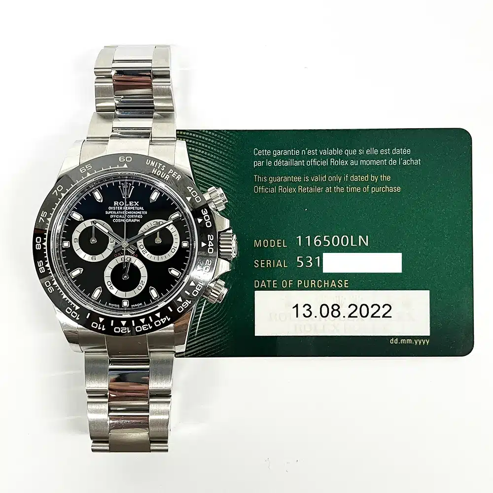 Rolex 116500LN Cosmograph Daytona Oyster Stainless Steel with Black Dial Watch 2022 – image 2
