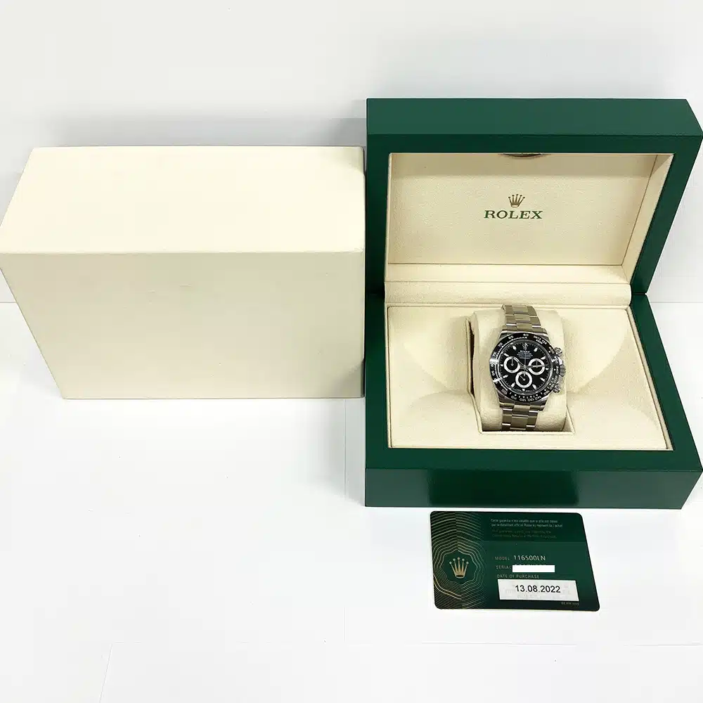 Rolex 116500LN Cosmograph Daytona Oyster Stainless Steel with Black Dial Watch 2022 – image 8
