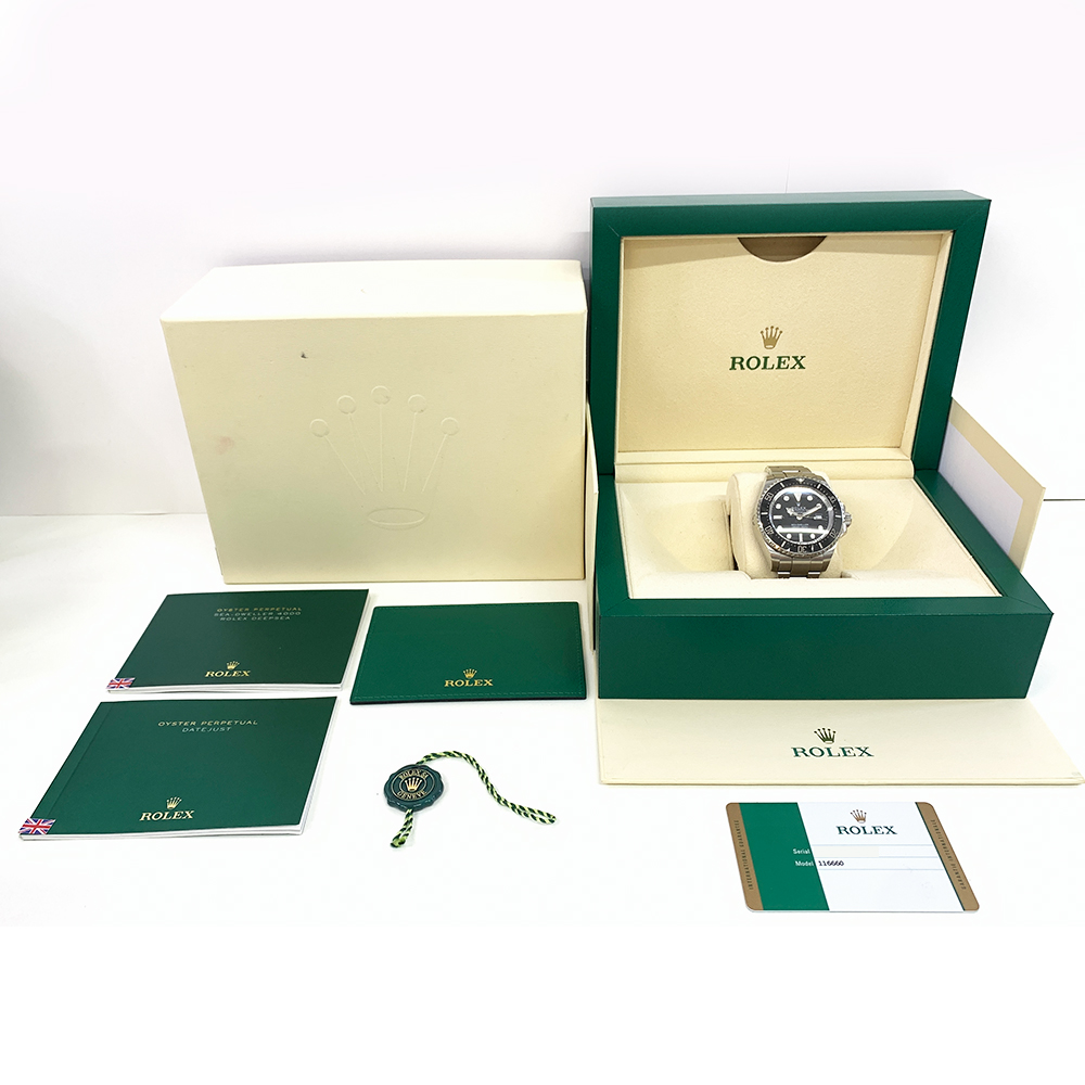 Rolex Sea-Dweller Deepsea 116660 Steel Oyster Bracelet Watch Black Dial 2018