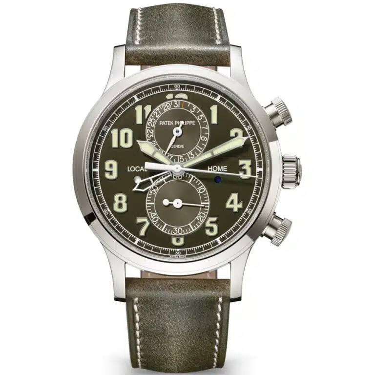 Patek Philippe Chrono Travel Time 5924G-010 42mm White Gold With Green Dial