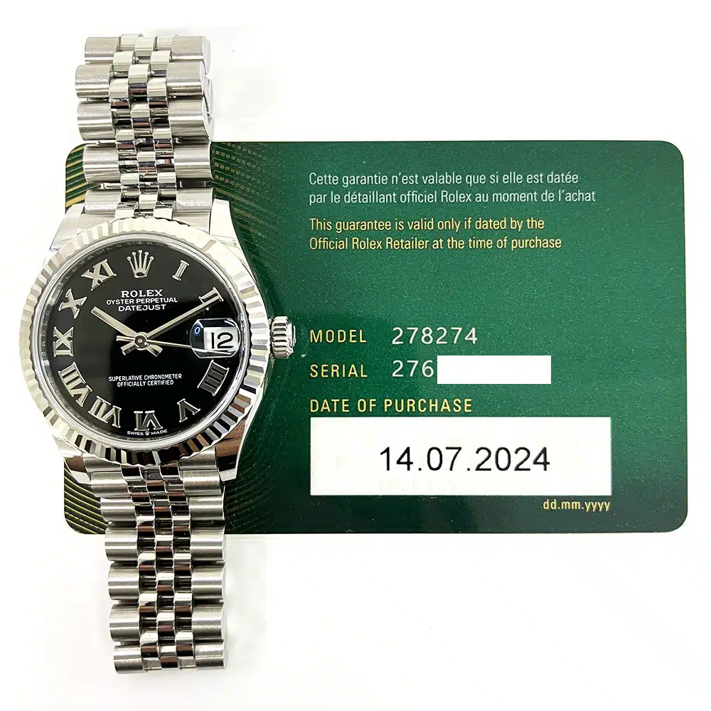 Rolex Datejust 31 278274-0002 Jubilee Stainless Steel with Black Roman Dial Watch 2024 – image 2