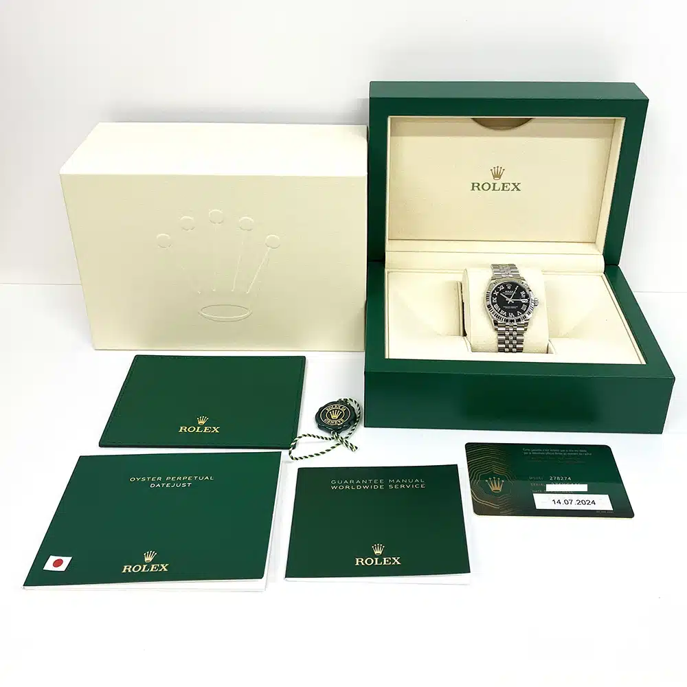 Rolex Datejust 31 278274-0002 Jubilee Stainless Steel with Black Roman Dial Watch 2024 – image 8