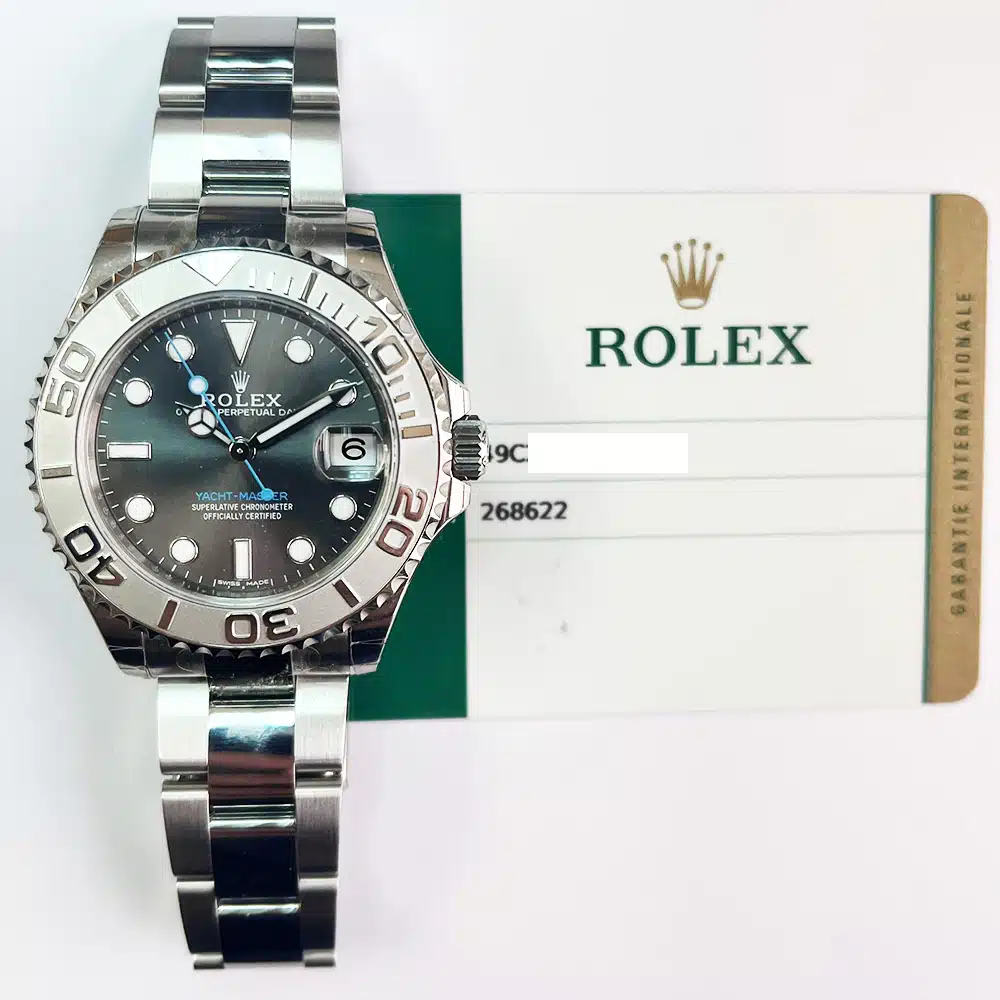 Rolex Yacht-Master 37 268622 37mm Platinum with Slate Dial Watch 2017 – image 2