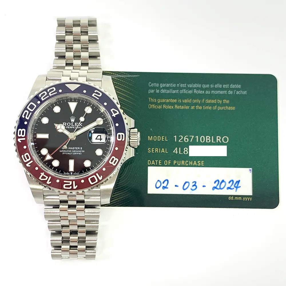 Rolex GMT-Master II  Pepsi Bezel 40mm 126710BLRO  Stainless Steel Jubilee Black Dial Men's Watch 2024 – image 2