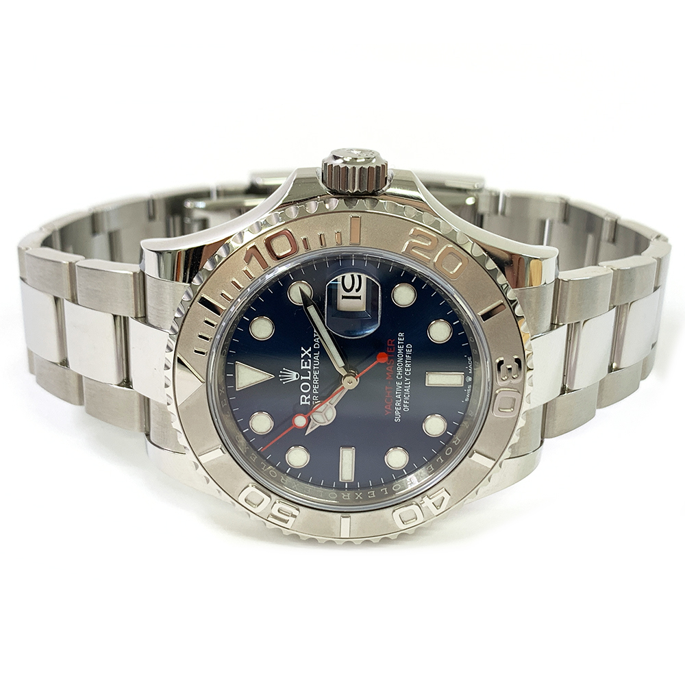Rolex Yacht-Master 40mm Oyster 126622 Stainless Steel & Platinum Watch Blue Dial