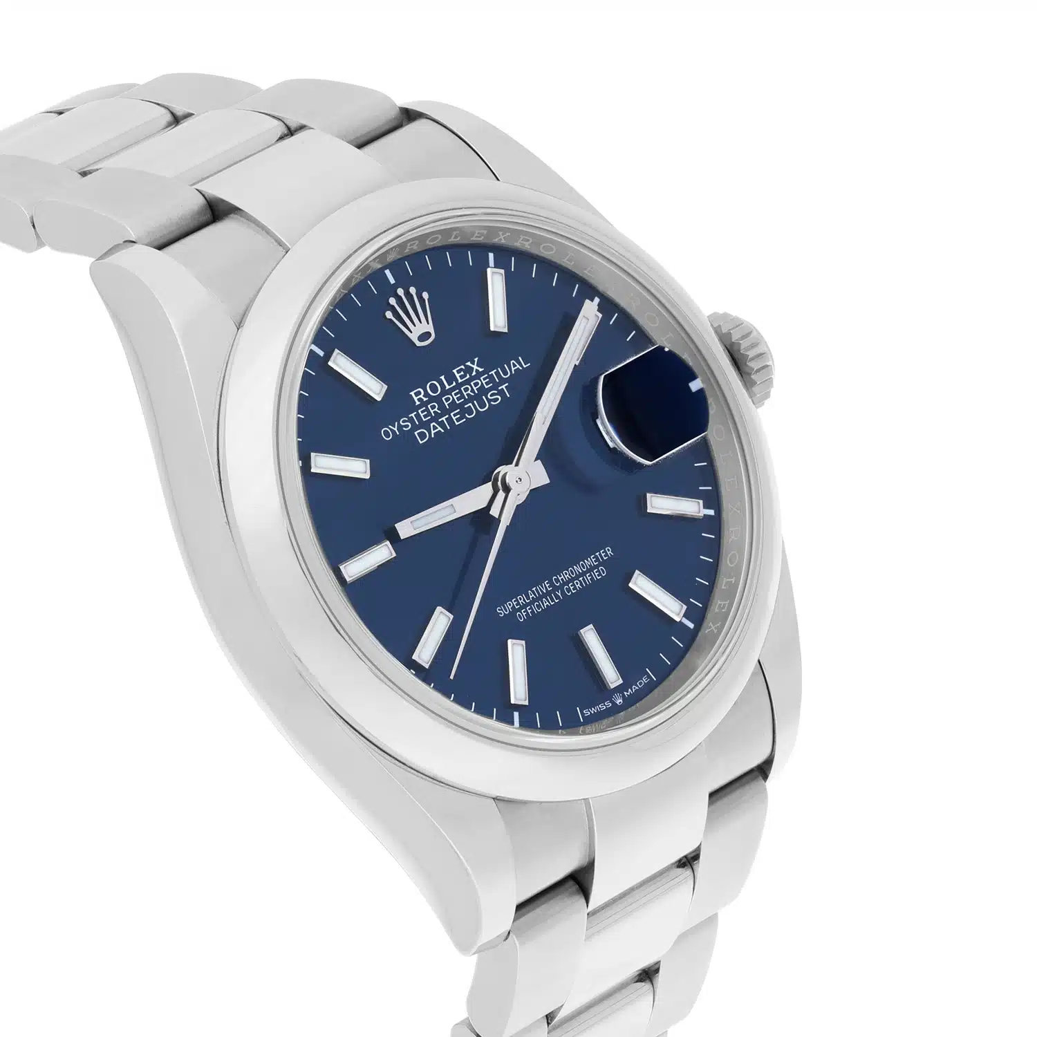 Rolex Datejust 36 126200 Blue Index Dial Oyster Bracelet COMPLETE MINT - 2021 – image 3
