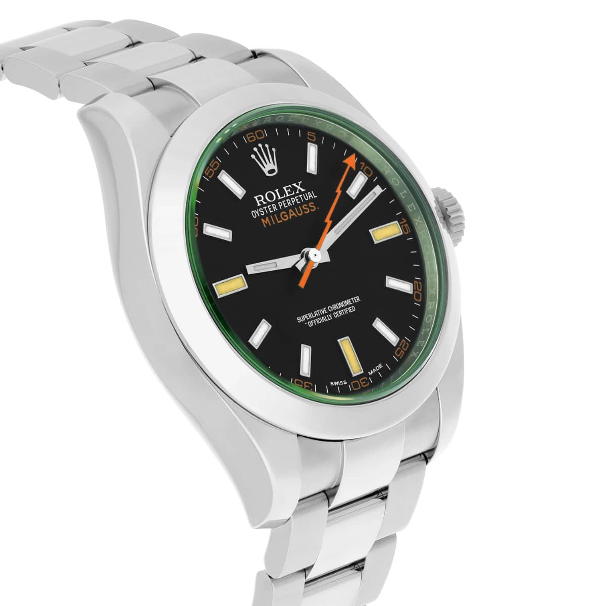 Rolex Milgauss Stainless Steel 40mm Black Dial 116400GV Box/Papers Complete