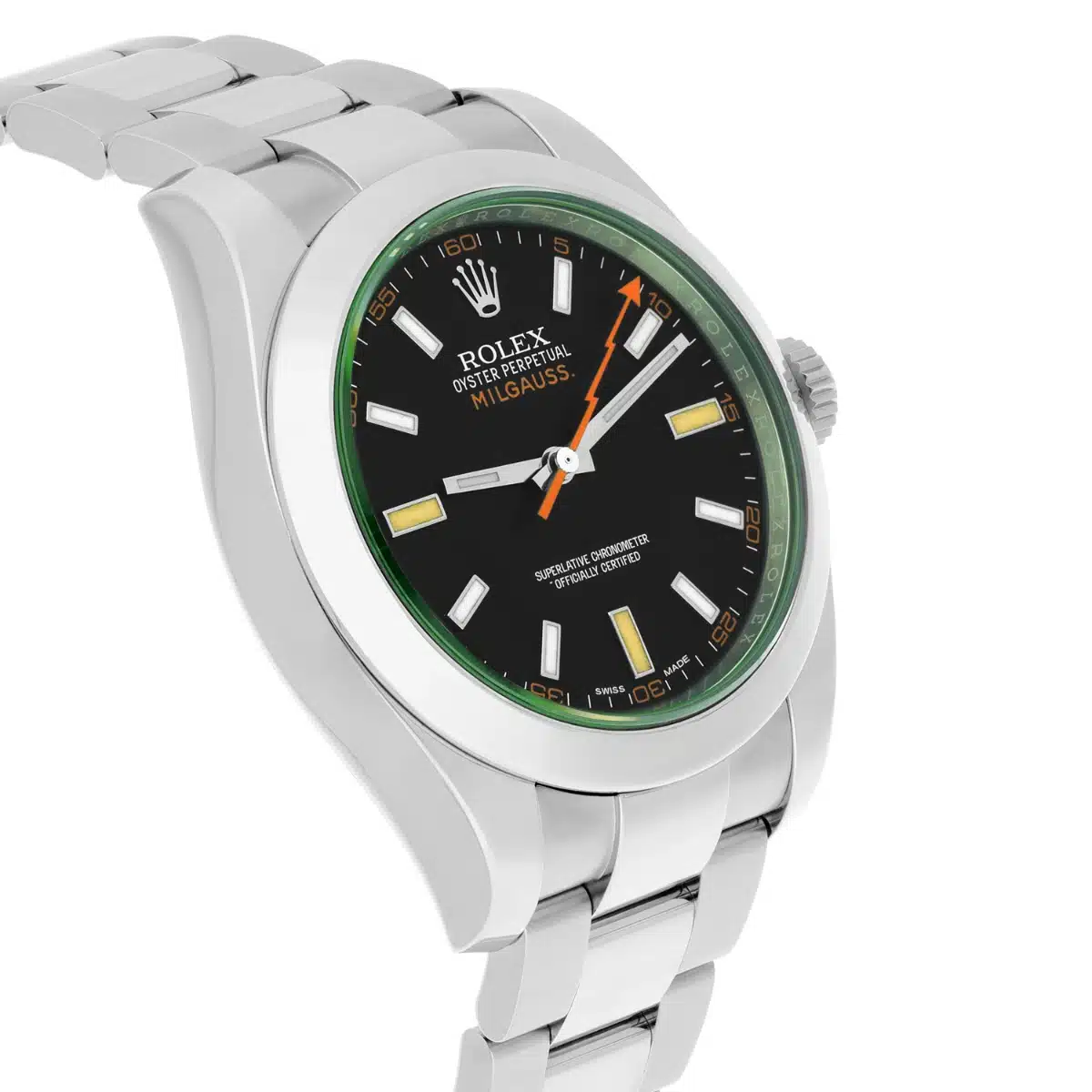 Rolex Milgauss Stainless Steel 40mm Black Dial 116400GV Box/Papers Complete – image 5