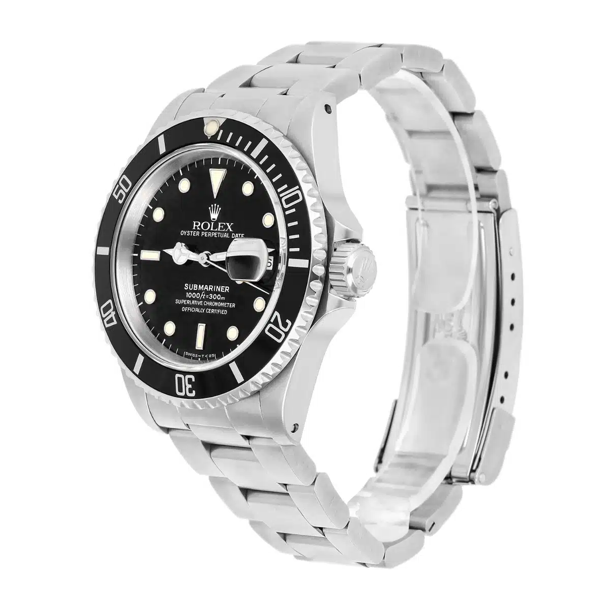 Rolex Men's Submariner Date 16610 Stainless Steel 40MM Black Dial Circa 1989 Papers – image 4